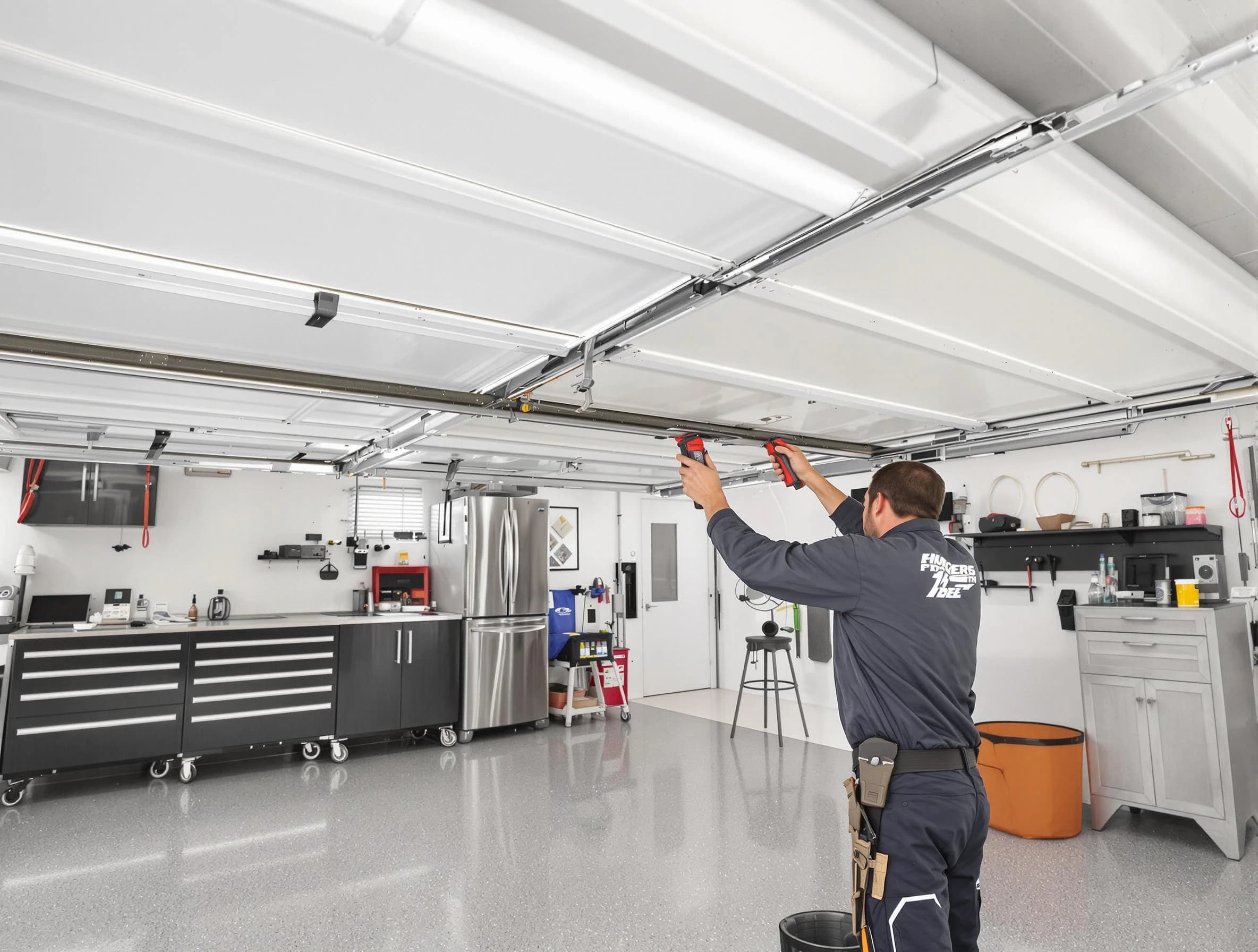 Overhead garage door repair service by East Brunswick Garage Door Repair in East Brunswick