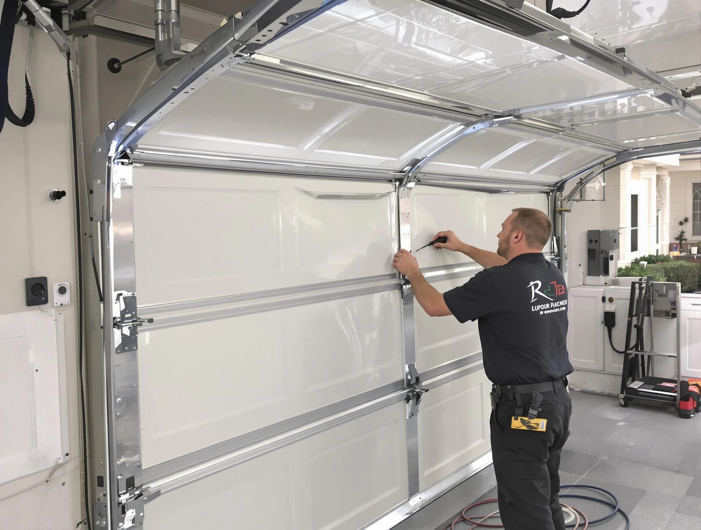 East Brunswick Garage Door Repair professional performing panel repair in East Brunswick