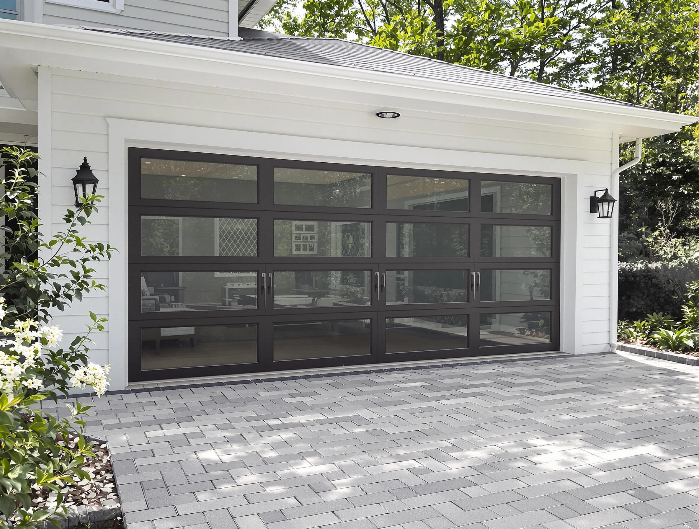 East Brunswick Garage Door Repair design specialist presenting custom garage door options to East Brunswick homeowner