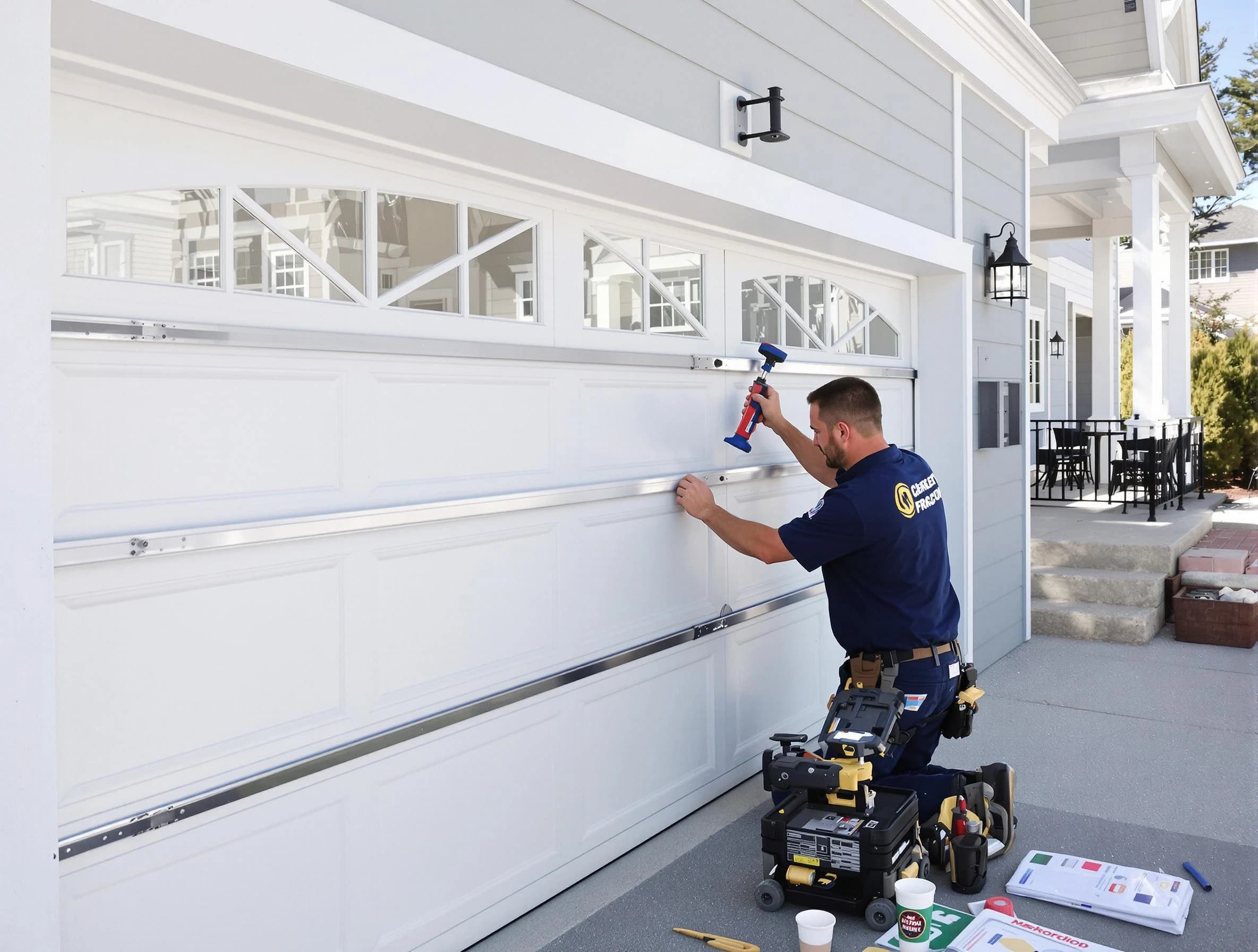 Professional garage door installation by East Brunswick Garage Door Repair in East Brunswick