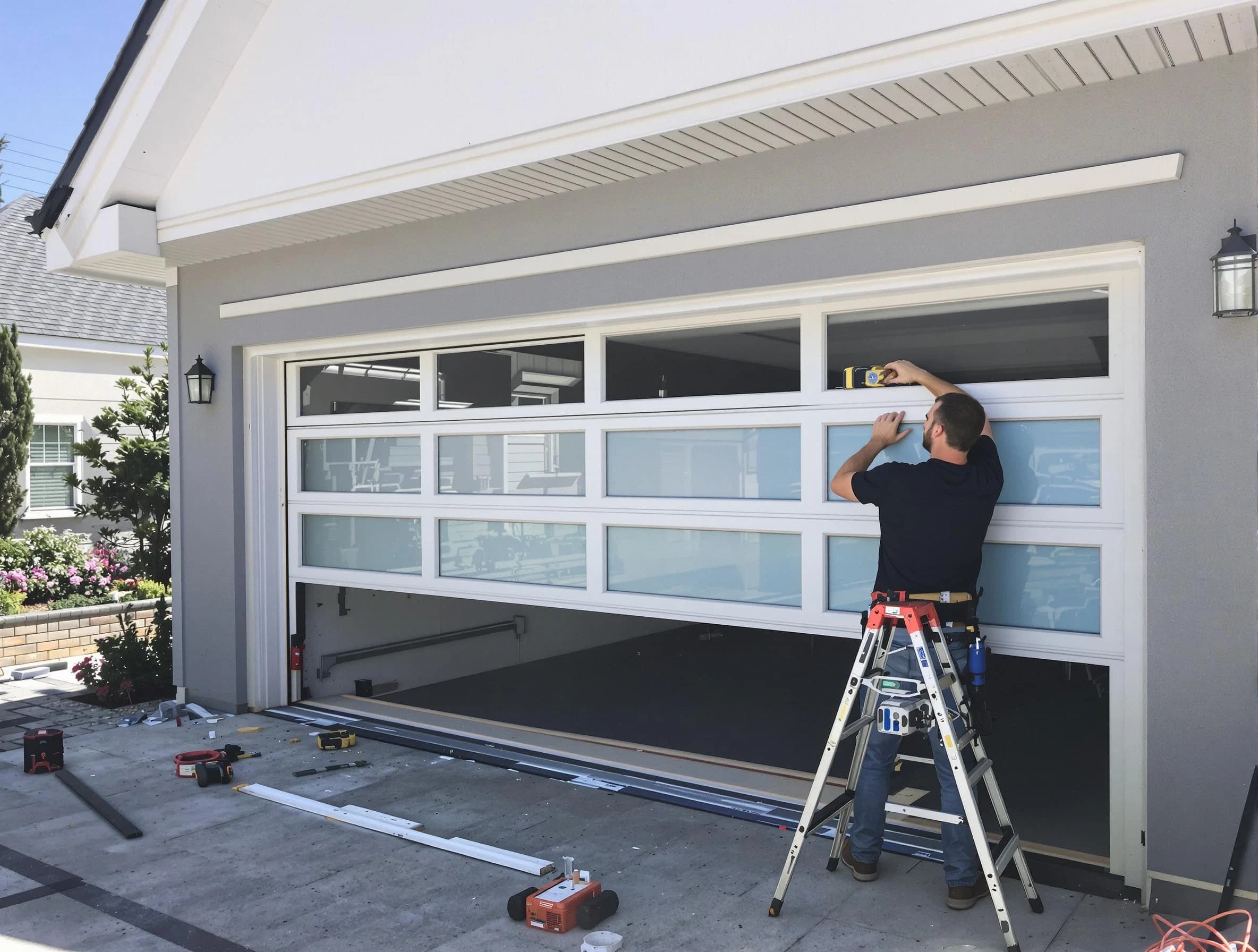 East Brunswick Garage Door Repair team performing garage door replacement in East Brunswick