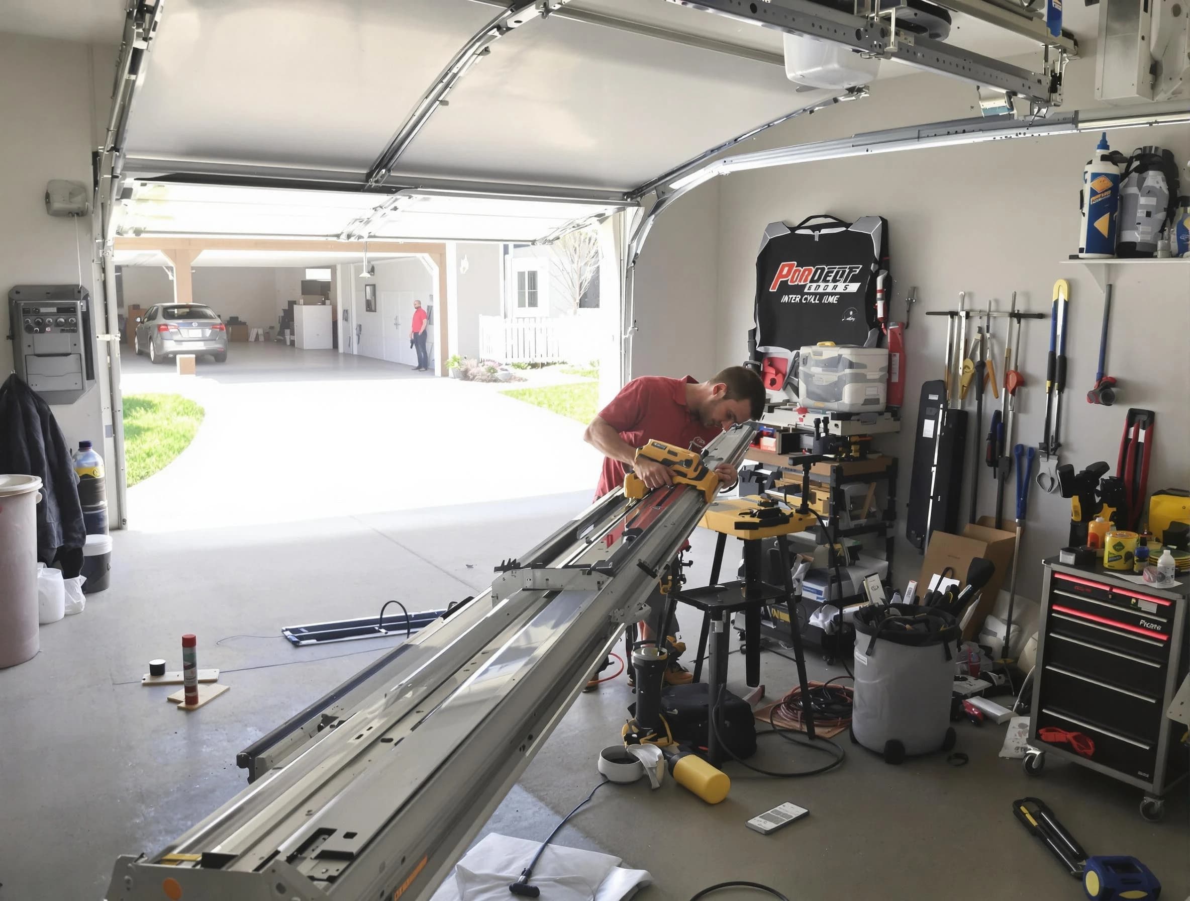 East Brunswick Garage Door Repair expert performing track repair in East Brunswick