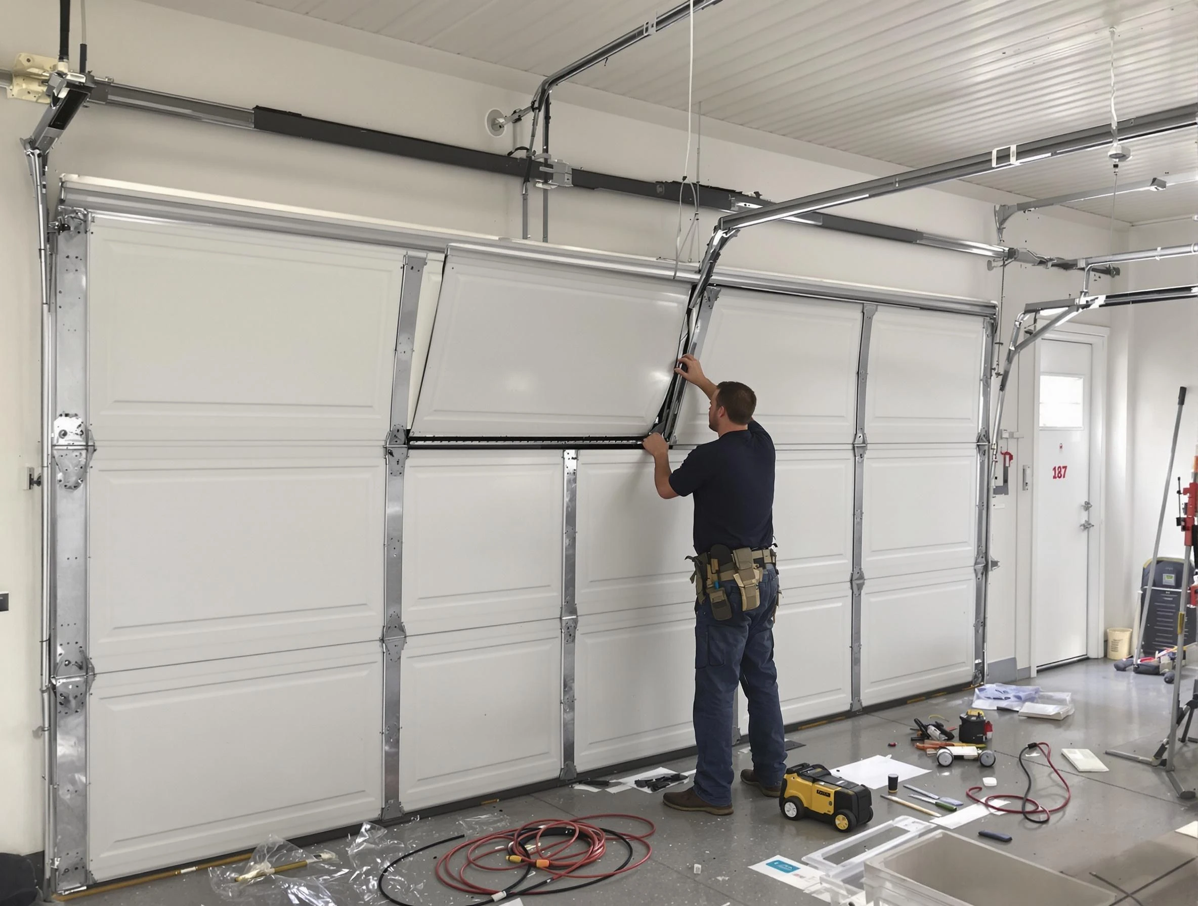 Garage Door Section Replacement in East Brunswick