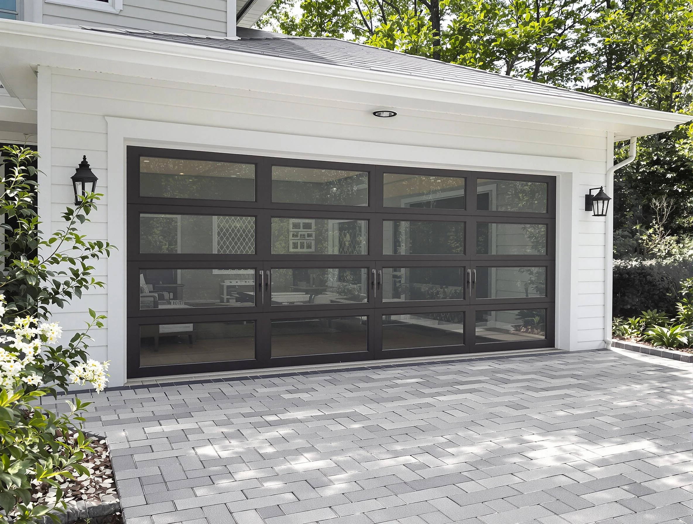 East Brunswick Garage Door Repair design specialist presenting custom garage door options to East Brunswick homeowner