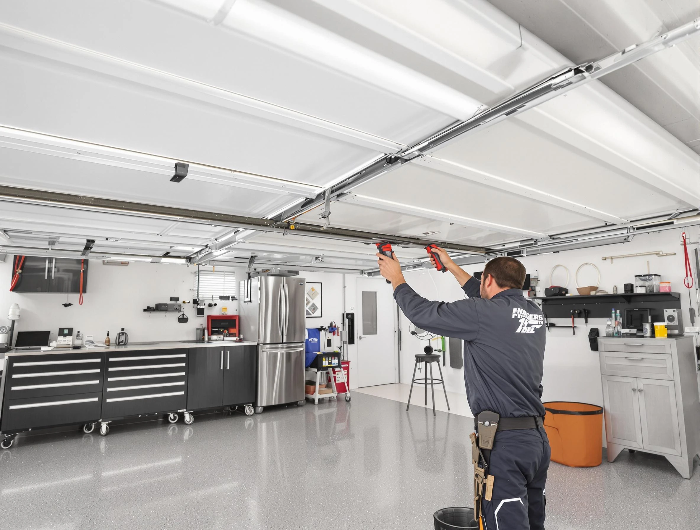 Overhead garage door repair service by East Brunswick Garage Door Repair in East Brunswick